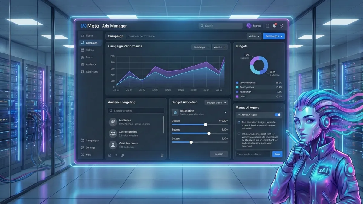 Manus AI in Meta Ads Manager: the platform now also operates your account